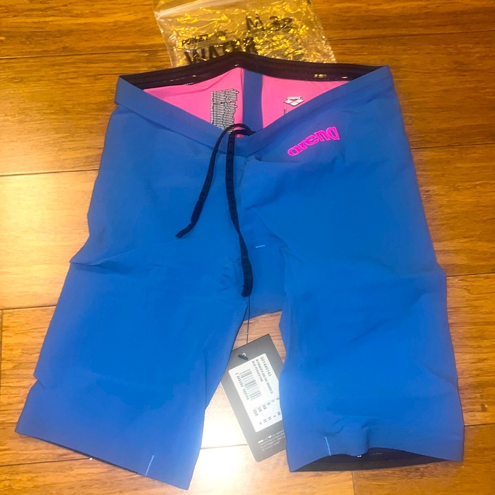 Arena Men’s Powerskin R - Evo One Jammer SL Blue -Powder Pink